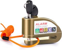 VINZ Elbroes Alarm Disc Brake Lock 6mm - Bronze