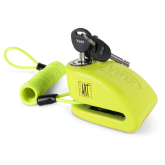 VINZ Pico Disc Brake Lock Alarm ART4 - Yellow